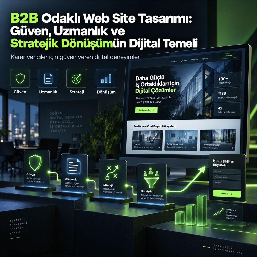 B2B Odaklı Web Site Tasarımı: Güven, Uzmanlık ve Stratejik Dönüşümün Dijital Temeli